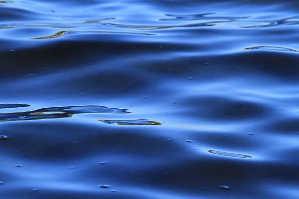 istock Lake of deep blue velvet ripples 471250942