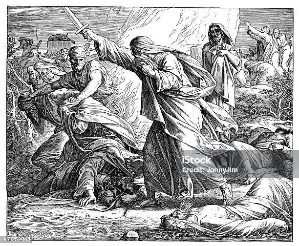 Victorian Bibel Illustration Elija Und Kassandrarufer And Pollux Stock Vektor Art und mehr Bilder von Prophet