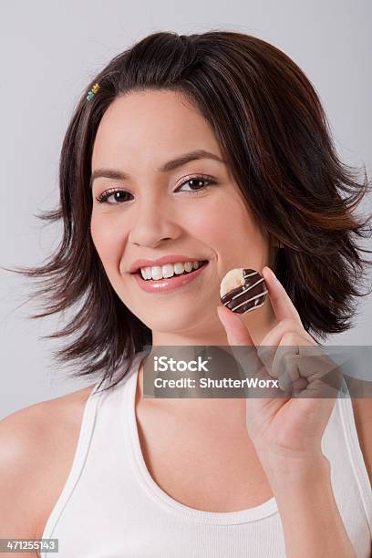 Eu E O Meu Chocolate - Fotografias de stock e mais imagens de Branco - Branco, Camisola Sem Manga, Entusiástico