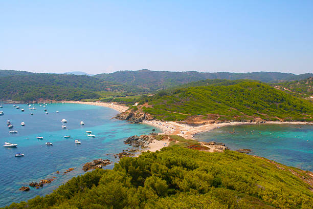 Cap Camarat and l´Escalet Beach Ramatuelle, near St-Tropez stock photo