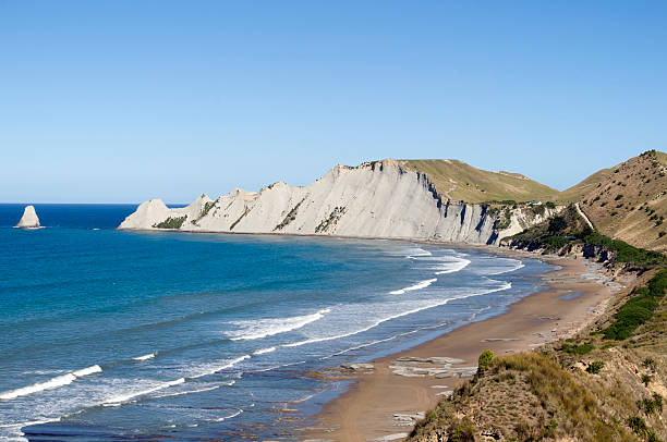Cape Kidnappers, New Zealand stock photo