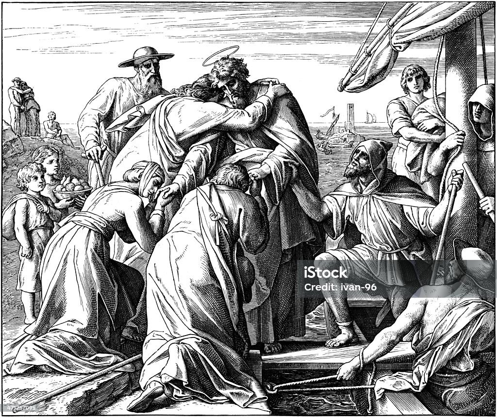 Paul s Farewell to Ephesian des anciens - Illustration de Peter the Apostle libre de droits