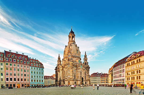 dresden, germany - dresden frauenkirche stok fotoğraflar ve resimler