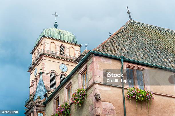 Old Medieval Church In Alsace France Stock Photo - Download Image Now - 2015, Alsace, Architecture
