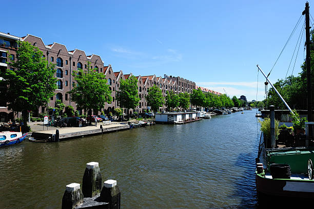 Restored warehouses along a canal