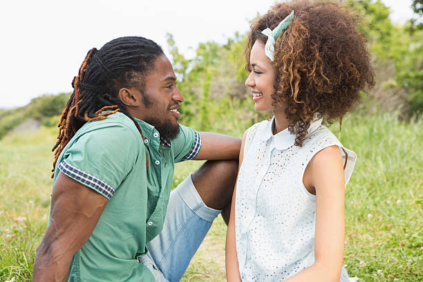 istock Young couple on a picnic 471258538