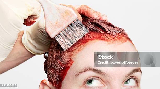 Ver Rojo Foto de stock y más banco de imágenes de Colorante de cabello - Colorante de cabello, Tinte, Cabello humano