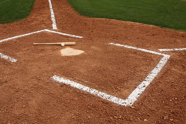 istock Baseball & Bat in the Batters Box 471258917