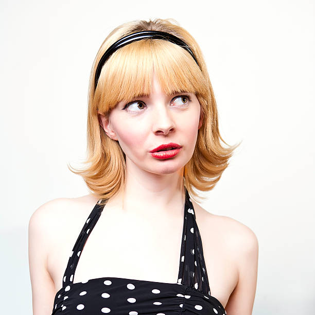 Woman Looking Oddly To The Right