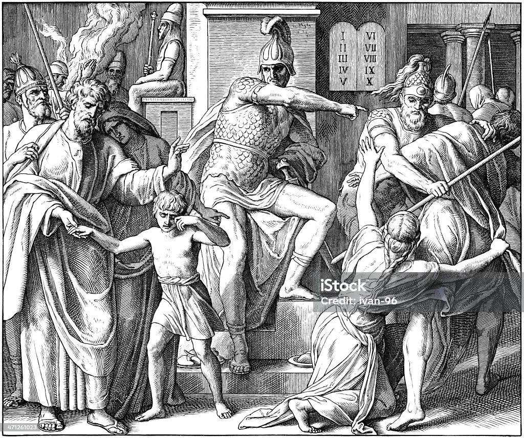Perseguição por Antiochus - Royalty-free Rezar Ilustração de stock