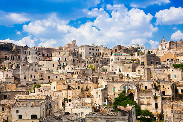 Matera, 10 The historic city of Matera in Basilicata, Italy. UNESCO World Heritage Site. This amazing town was the backdrop for, among others, Mel Gibsons movie "Passion of the Christ". matera stock pictures, royalty-free photos & images