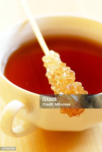 Herbata I Cukru Stick - zdjęcia stockowe i więcej obrazów Bez ludzi - Bez ludzi, Bliskie zbliżenie, Brązowy