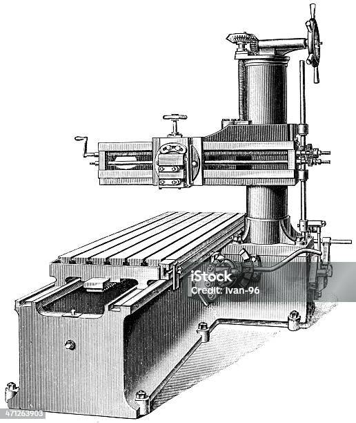 Machine Tool Stock Illustration - Download Image Now - Cutting ...