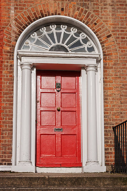 istock Red door. Dublin, Ireland 471264048