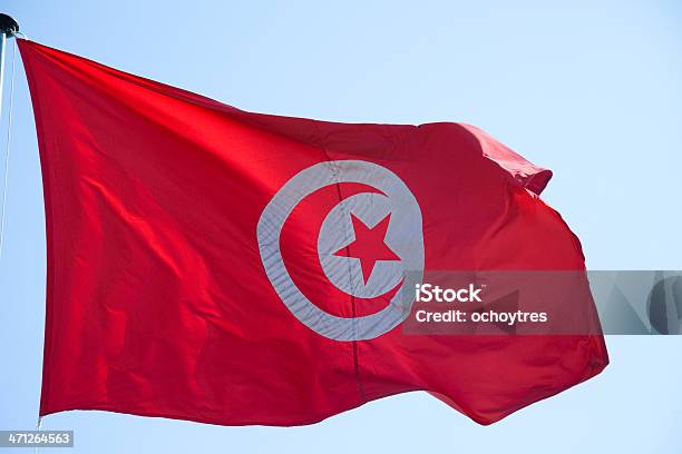 Tunisian Flag Stock Photo - Download Image Now - Bizerte, Africa, Capital Cities