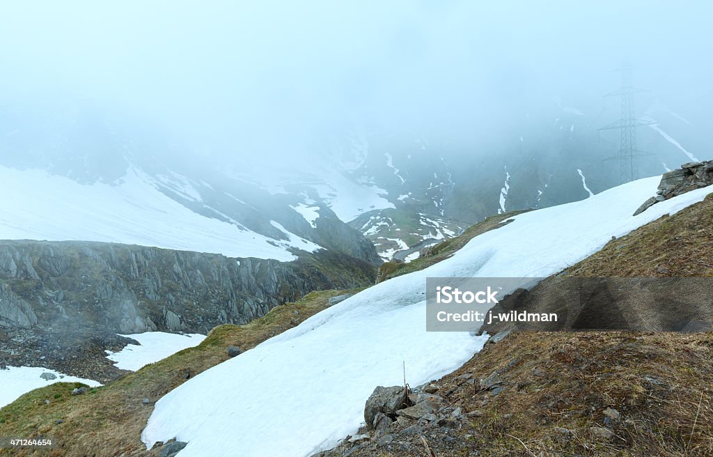 Passo del San Gottardo summer landscape (Switzerland). Passo del San Gottardo or St. Gotthard Pass summer landscape (Switzerland). 2015 Stock Photo