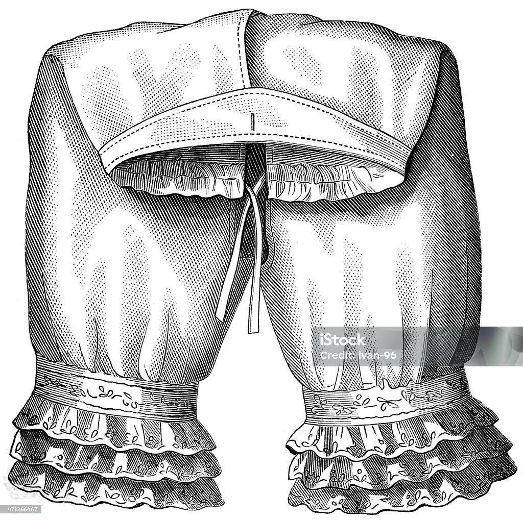 Hose für Damen - Lizenzfrei Krinoline Stock-Illustration