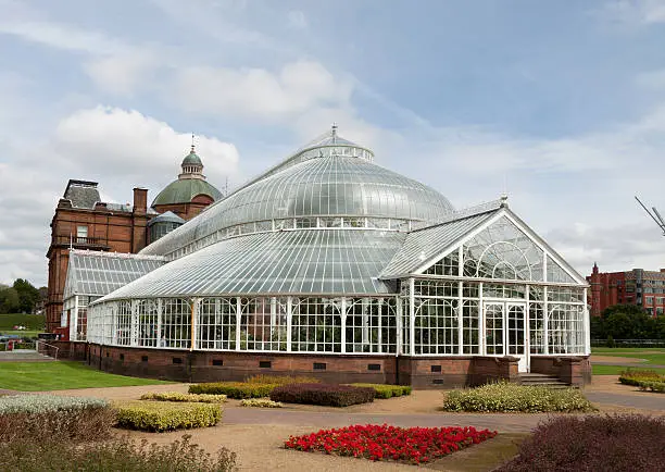 The wintergarden of the Peoples Palace, Glasgow. 4-image composite.