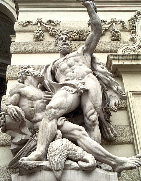 The southern entrance of Hofburg Palace in Vienna is flanked with a series of statues known as \