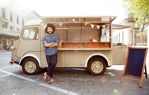 istock Food truck owner 471267858