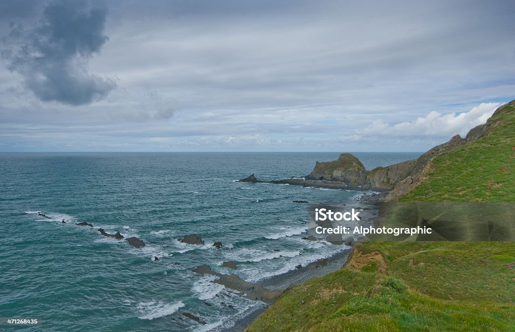 Hartland, Devon do Norte - Foto de stock de Camada rochosa royalty-free