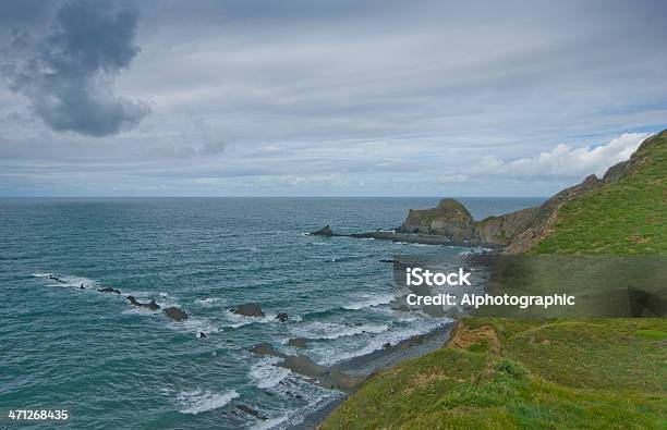 Foto de Hartland Devon Do Norte e mais fotos de stock de Camada rochosa - Camada rochosa, Cena Rural, Costa Rochosa