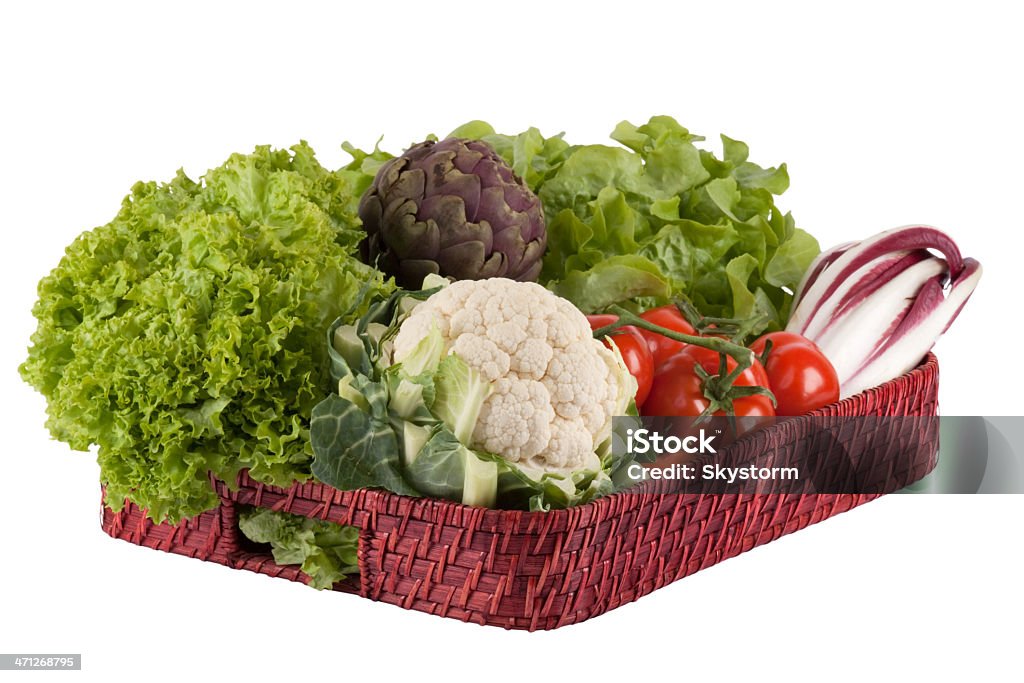 Legumes em uma bandeja - Foto de stock de Alcachofra royalty-free