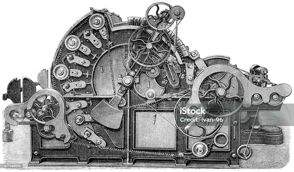 Máquina - Ilustración de stock de Anticuado libre de derechos