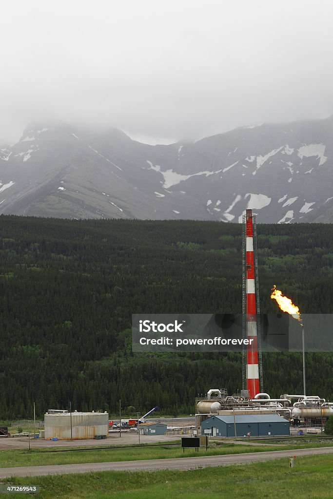 Raffinerie de gaz naturel - Photo de Alberta libre de droits