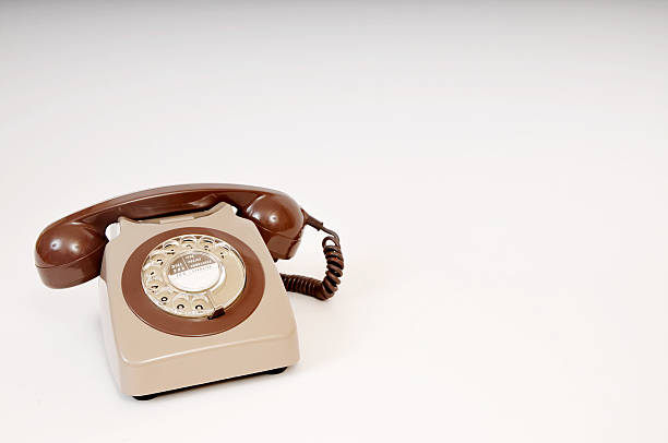 Funky Retro Telephone stock photo