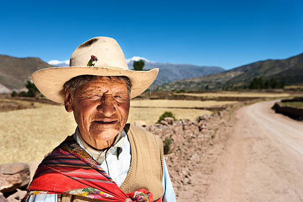 istock Peruvian man in national clothing, Chivay, Peru 471270139