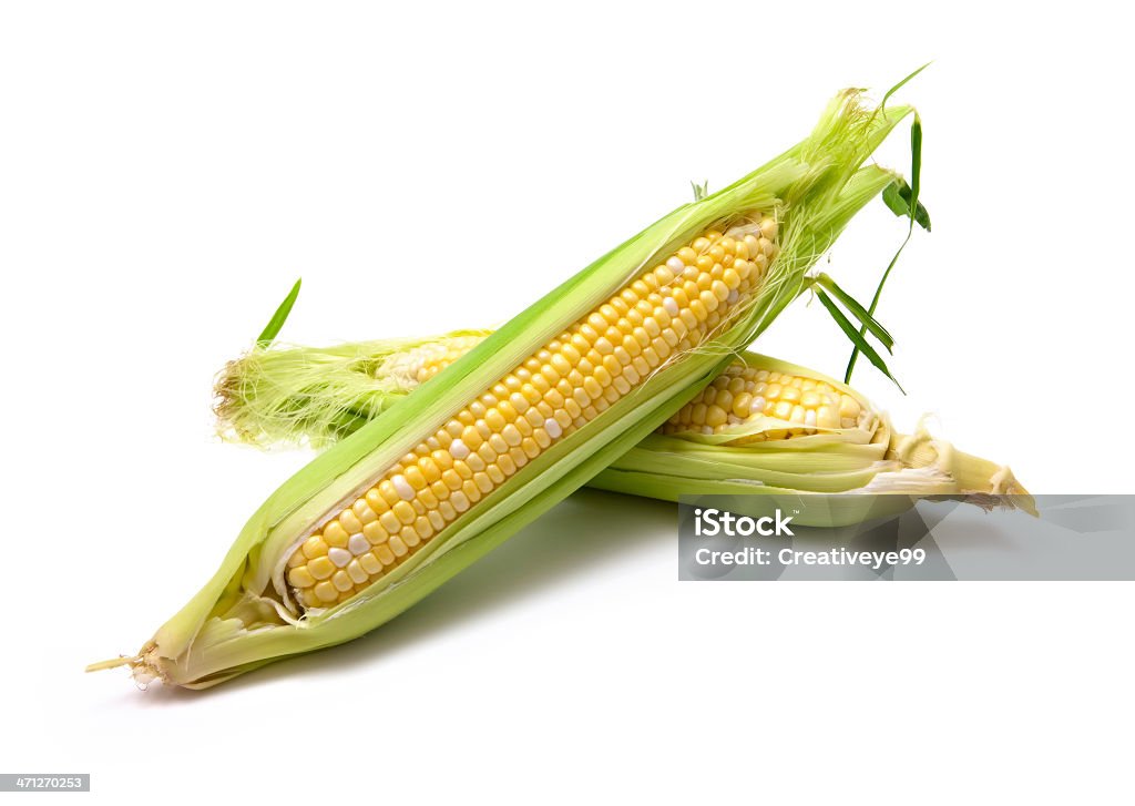 Bicolor duraznos y crema de maíz - Foto de stock de Maíz - Zea libre de derechos