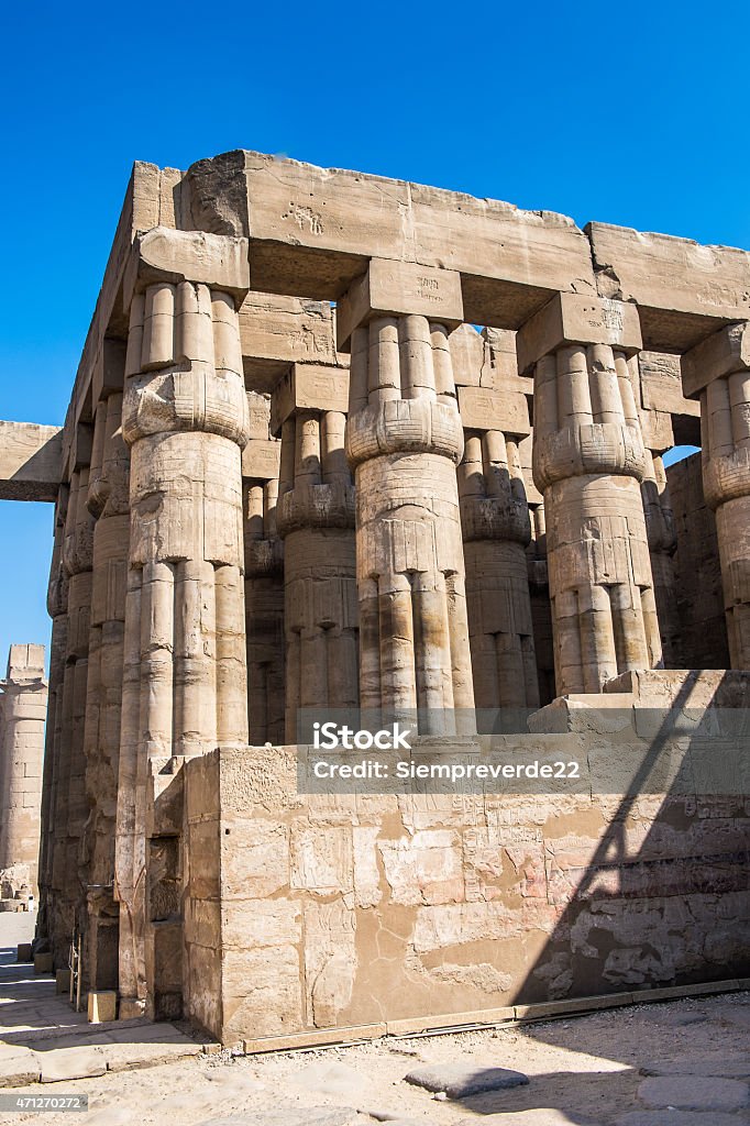 Luxor Temple, Egypt Luxor Temple, a large Ancient Egyptian temple, East Bank of the Nile, Egypt. UNESCO World Heritage 2015 Stock Photo