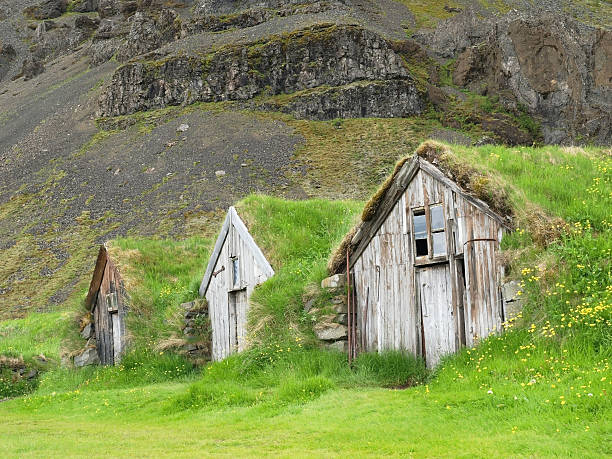 istock Icelandic turf houses 471270745