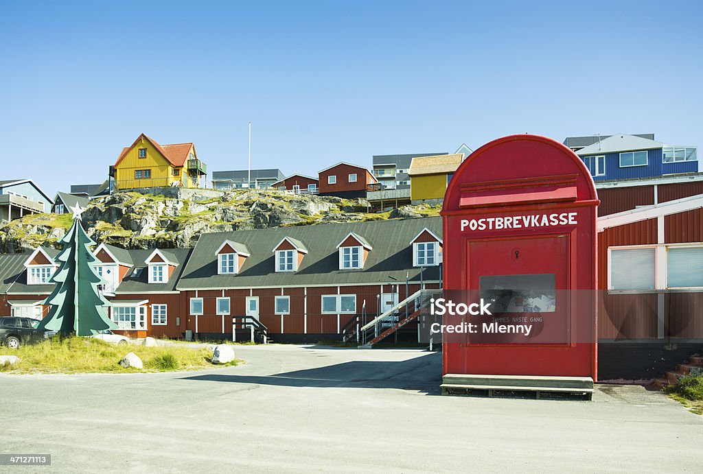 Santa Claus Post Box Gronelândia pólo norte de Natal de Letras - Royalty-free Pólo Norte Foto de stock