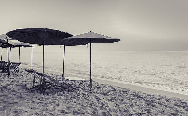 istock Colorful beach chairs at Cha-Am beach, Thailand 471271690