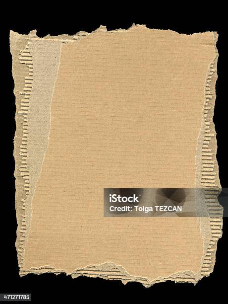 Torn Piece Stock Photo - Download Image Now - Cardboard, At The Edge Of, Border - Frame