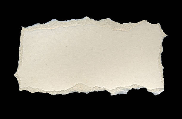 Torn Piece Ready for your message, isolated. torn paper stock pictures, royalty-free photos & images