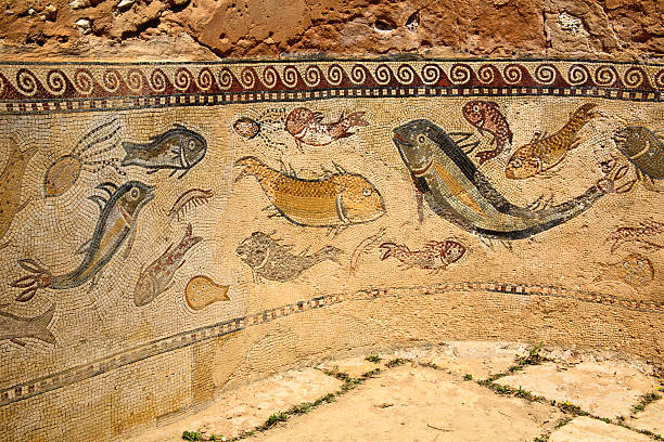 istock Tunisia: Mosaic-Decorated Bathtub at Sbeitla. 471271861