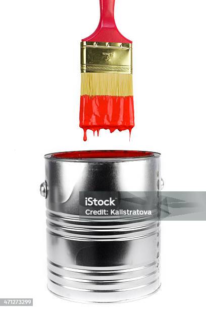 Rote Farbe Stockfoto und mehr Bilder von Blechdose - Blechdose, Dekoration, Dekorieren