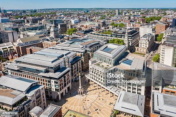 London Paternoster Square London Stock Exchange Heart Of The City Stock Photo - Download Image Now