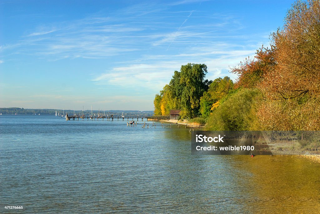 "Ammersee" Deutschland in den Herbst - Lizenzfrei Ammersee Stock-Foto