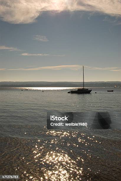 Schiff Auf Ammersee Deutschland Stockfoto und mehr Bilder von Ammersee - Ammersee, Bayern, Bedeckter Himmel