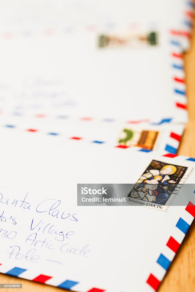 Briefe an den Weihnachtsmann - Lizenzfrei Blau Stock-Foto