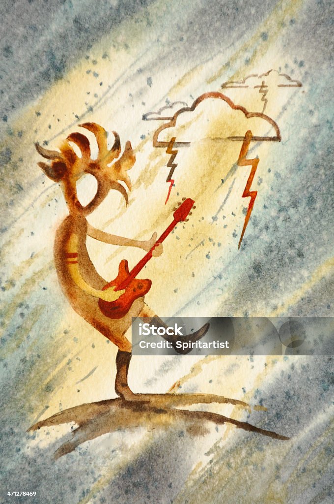 Rock en Rockopelli - Ilustración de stock de Música libre de derechos