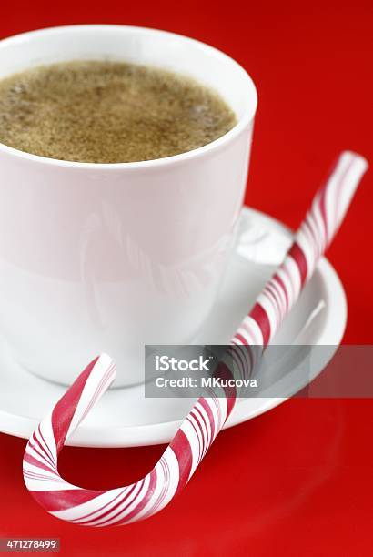 Café De Natal - Fotografias de stock e mais imagens de Bebida - Bebida, Bengala - Bastão de Açúcar, Café - Bebida