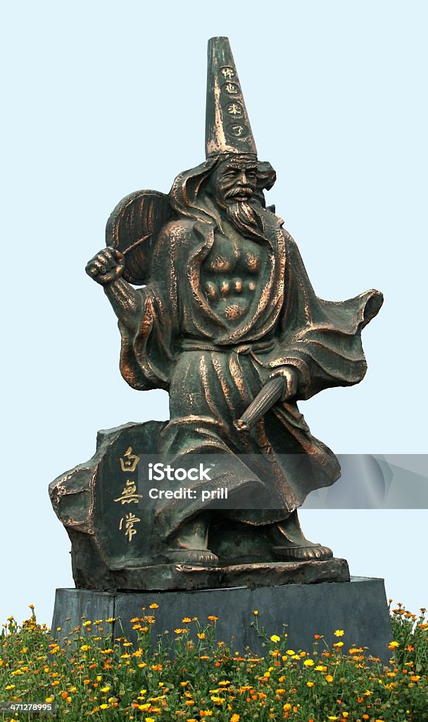 mystic escultura de bronze no Fengdu County - Foto de stock de Antigo royalty-free