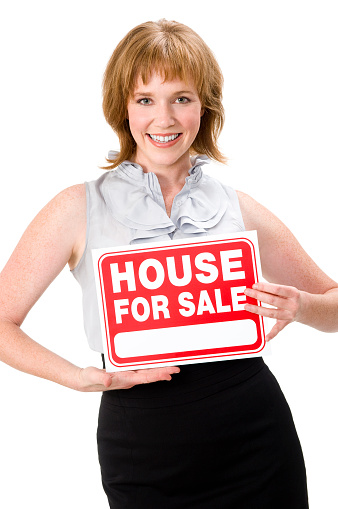 Happy smiling business woman showing thumbs up gesture, isolated over white background
