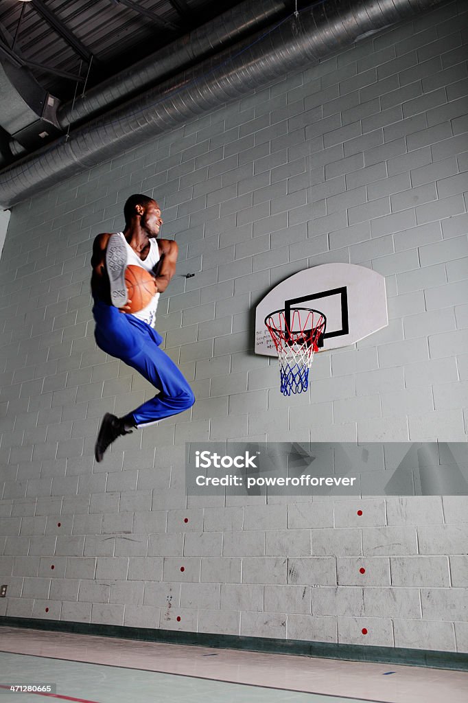 Slam Dunk aufgenommene Bewegungsunschärfe - Lizenzfrei Lernender Stock-Foto