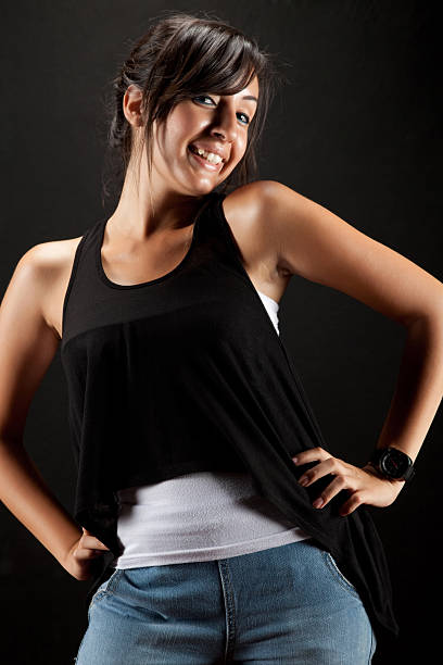 istock Dark haired beautiful woman 471281269